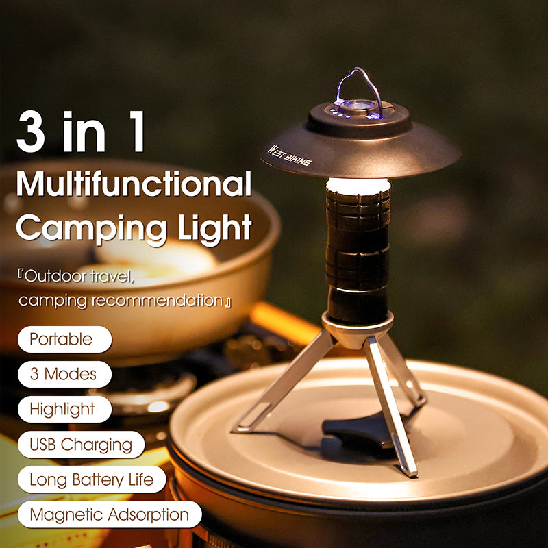 Outdoor Lighthouse Camping Light, Household Led Light, Camping Tent Light, Portable Magnetic Suction Emergency Flashlight