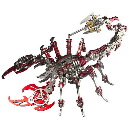 3D DIY Handmade  Scorpions Metal Puzzle Steampunk Mechanical Scorpion Model Kit Floatingcity Steel Warcraft Assemble Jhandmade Toy For Adults