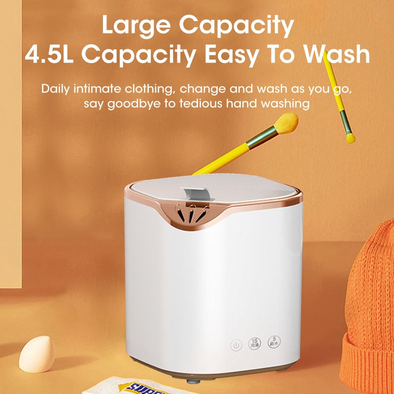 Portable Washing Machine Underwear Washing Bucket Socks Clothes Washer Camping Folding Mini Washing Machine Home Appliance