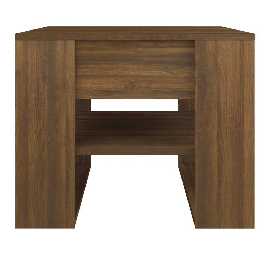 vidaXL Coffee Table Brown Oak 55.5x55x45 cm Engineered Wood