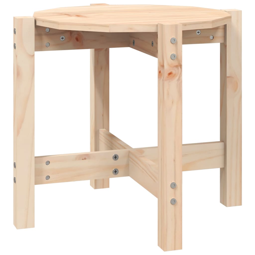 vidaXL Coffee Table Ø 52.5x45 cm Solid Wood Pine