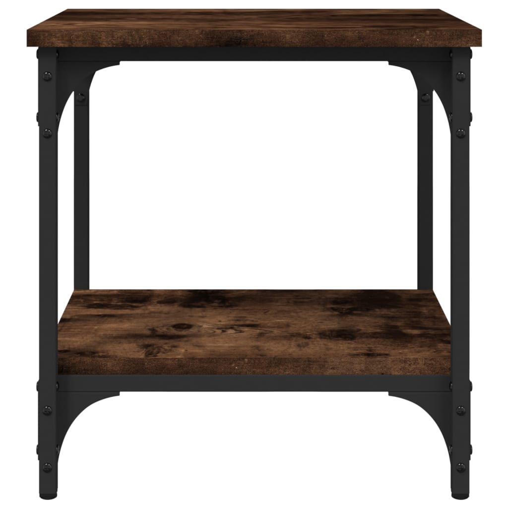 vidaXL Side Table Smoked Oak 40x30x42 cm Engineered Wood