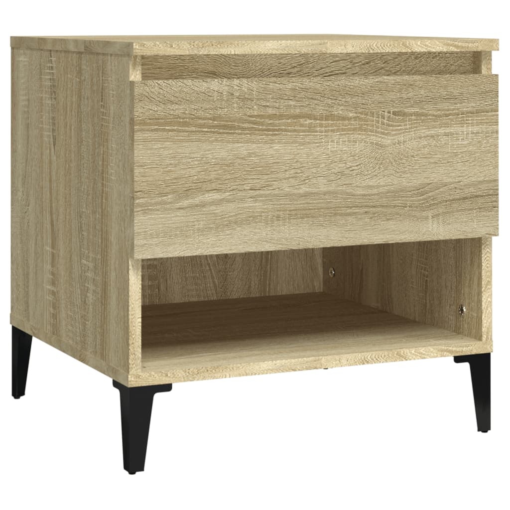 vidaXL Side Tables 2 pcs Sonoma Oak 50x46x50 cm Engineered Wood