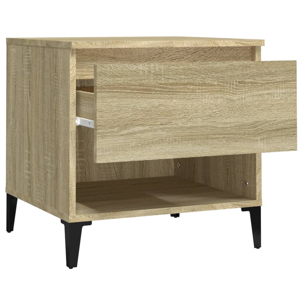 vidaXL Side Tables 2 pcs Sonoma Oak 50x46x50 cm Engineered Wood