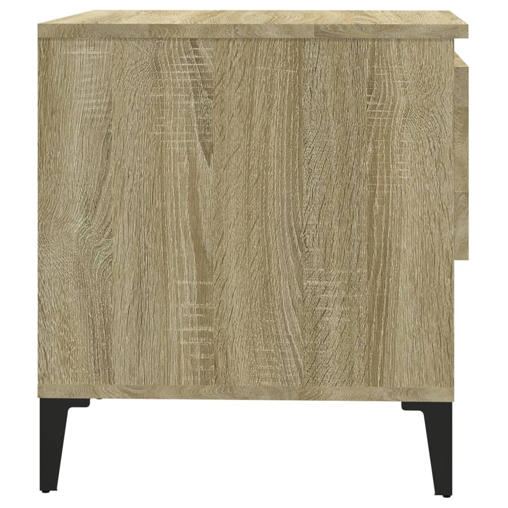 vidaXL Side Tables 2 pcs Sonoma Oak 50x46x50 cm Engineered Wood