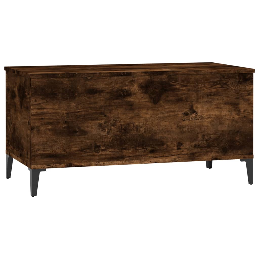 vidaXL Coffee Table Smoked Oak 90x44.5x45 cm Engineered Wood