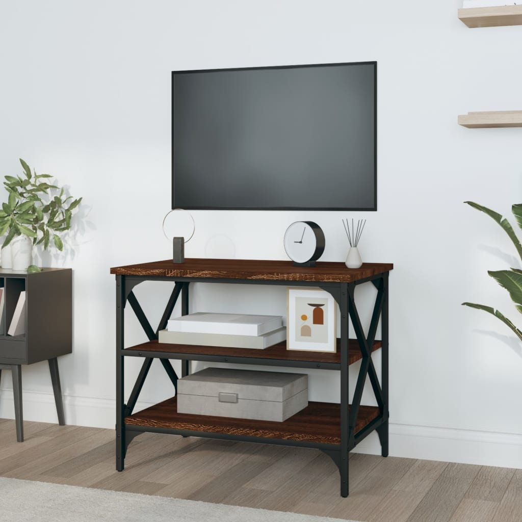 vidaXL TV Cabinet Brown Oak 60x40x50 cm Engineered Wood