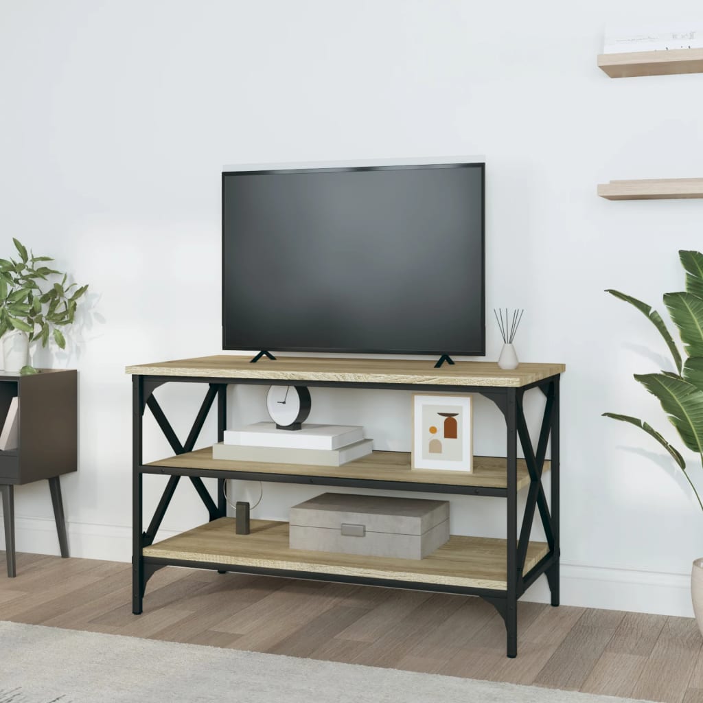 vidaXL TV Cabinet Sonoma Oak 80x40x50 cm Engineered Wood