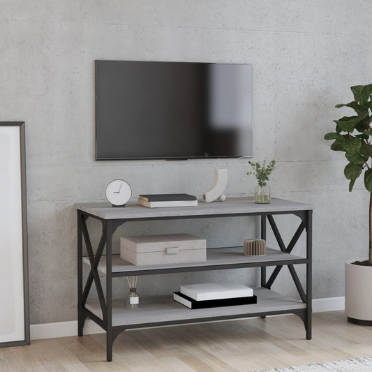 vidaXL TV Cabinet Grey Sonoma 80x40x50 cm Engineered Wood