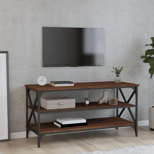 vidaXL TV Cabinet Brown Oak 100x40x50 cm Engineered Wood