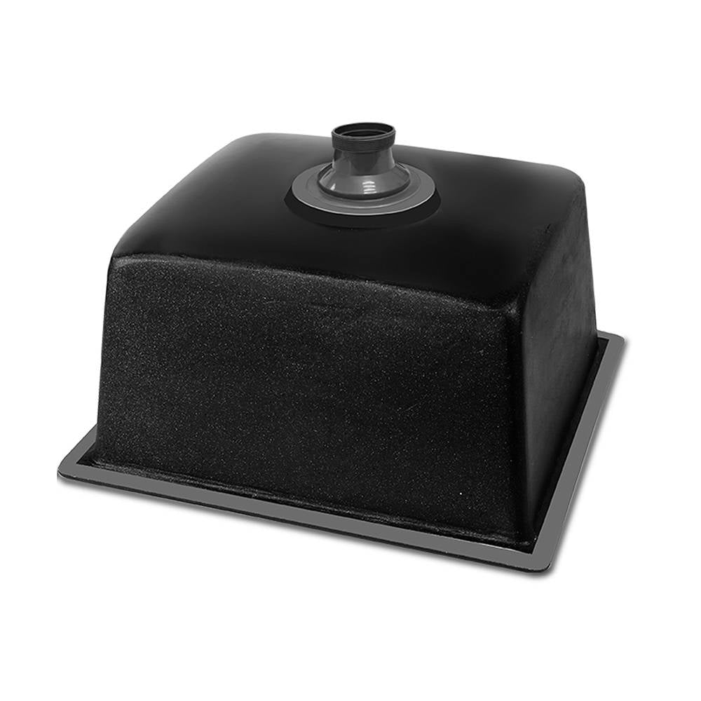 Cefito Stone Kitchen Sink 460X410MM Granite Under/Topmount Basin Bowl Laundry Black